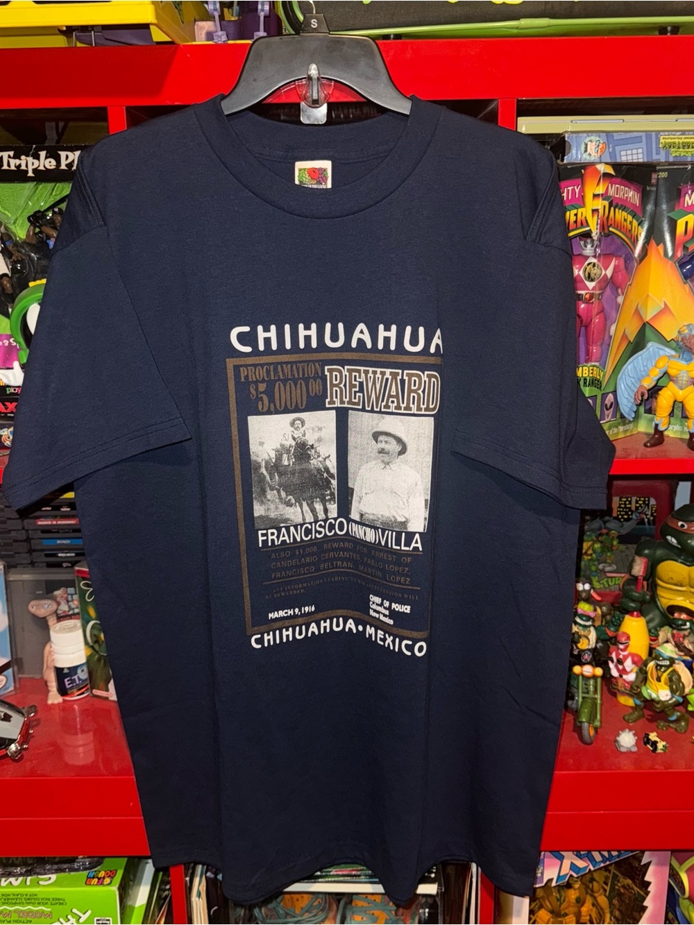 Chihuahua Mexico Francisco Villa Vintage Pancho Villa “Wanted” T-shirt